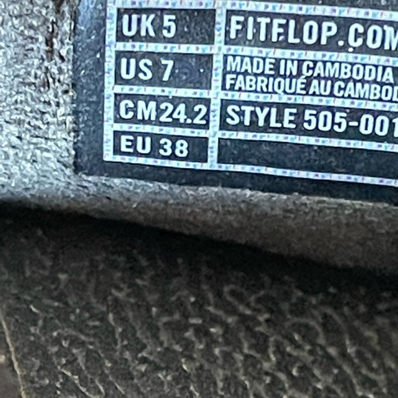 Fitflop size 7 flip flops thong toe post sandals micro wobbleboard - Picture 7 of 17